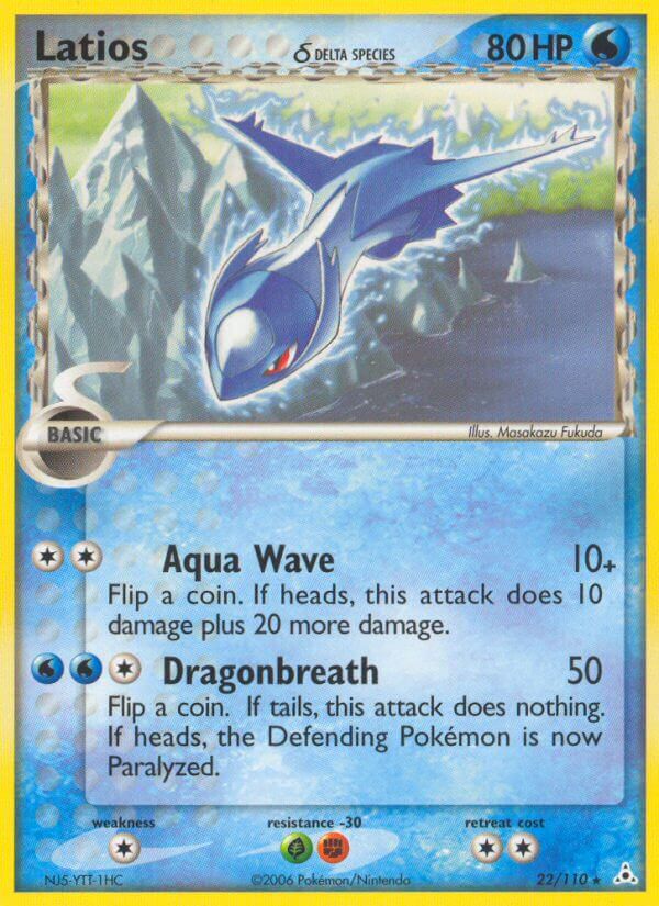 Latios (22/110) (Delta Species) (Theme Deck Exclusives) [EX: Holon Phantoms] | Jomio and Rueliete's Cards and Comics