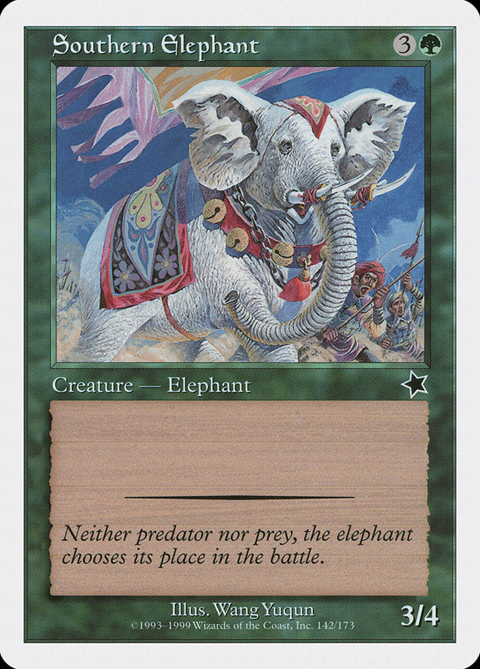 Southern Elephant [Starter 1999] | Jomio and Rueliete's Cards and Comics
