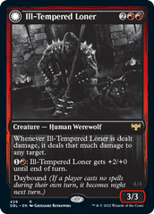 Ill-Tempered Loner // Howlpack Avenger [Innistrad: Double Feature] | Jomio and Rueliete's Cards and Comics