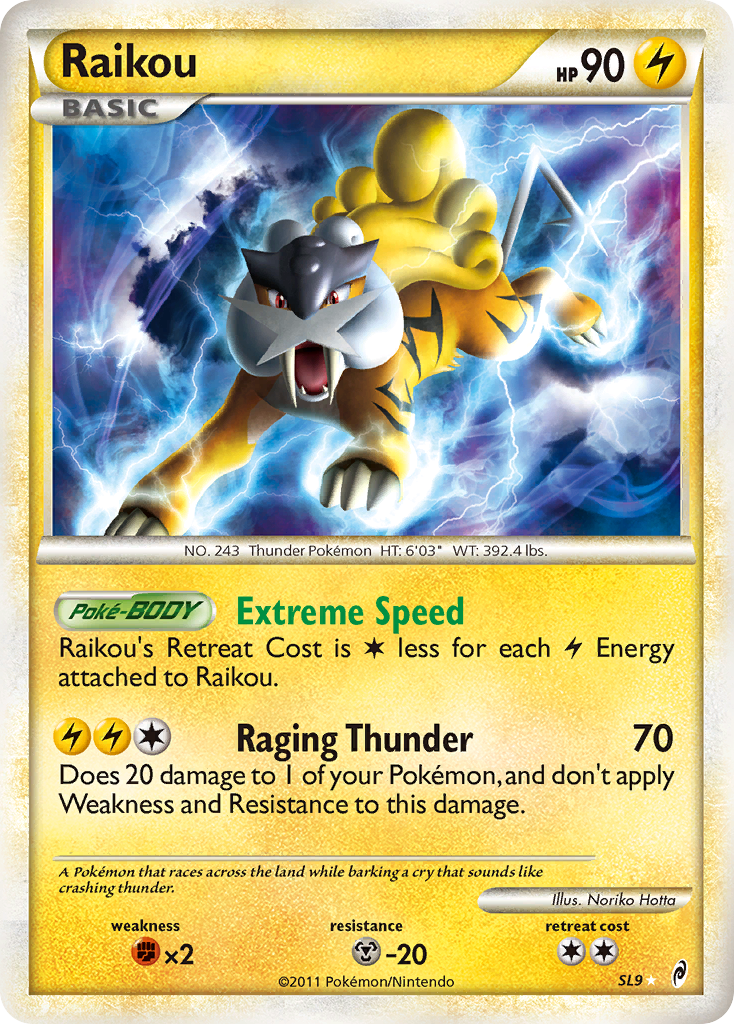 Raikou (SL9) [HeartGold & SoulSilver: Call of Legends] | Jomio and Rueliete's Cards and Comics
