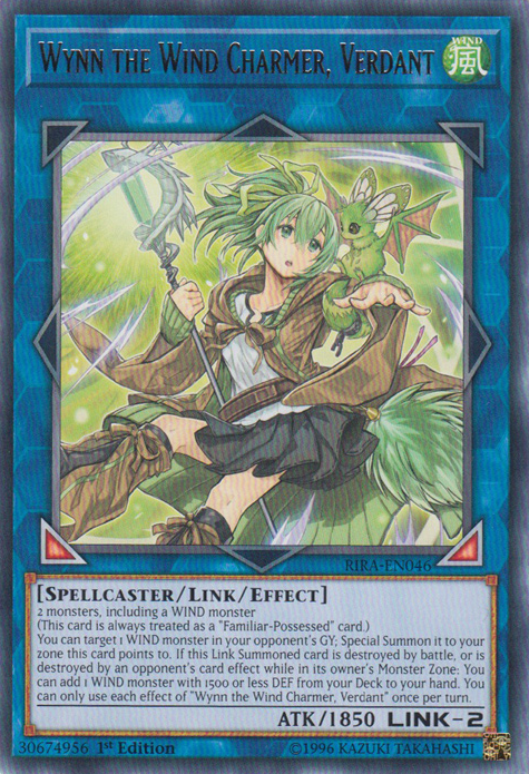 Wynn the Wind Charmer, Verdant [RIRA-EN046] Rare | Jomio and Rueliete's Cards and Comics