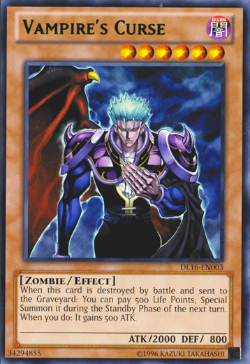 Vampire's Curse (Green) [DL16-EN003] Rare | Jomio and Rueliete's Cards and Comics