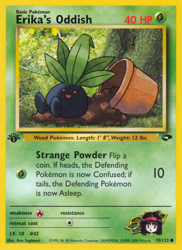 Erika's Oddish (70/132) [Gym Challenge 1st Edition] | Jomio and Rueliete's Cards and Comics