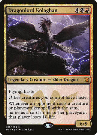 Dragonlord Kolaghan [Dragons of Tarkir] | Jomio and Rueliete's Cards and Comics