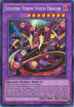 Starving Venom Fusion Dragon [INOV-EN038] Secret Rare | Jomio and Rueliete's Cards and Comics