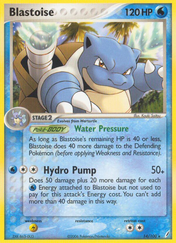 Blastoise (14/100) (Theme Deck Exclusive) [EX: Crystal Guardians] | Jomio and Rueliete's Cards and Comics