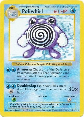 Poliwhirl (38/102) [Base Set Shadowless Unlimited] | Jomio and Rueliete's Cards and Comics