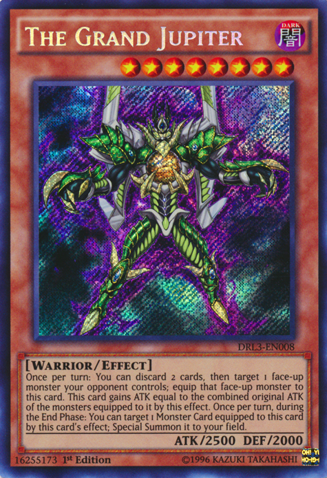 The Grand Jupiter [DRL3-EN008] Secret Rare | Jomio and Rueliete's Cards and Comics