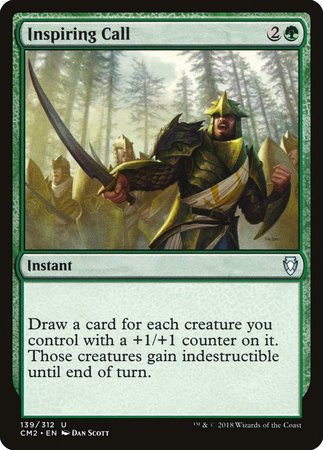 Inspiring Call [Commander Anthology Volume II] | Jomio and Rueliete's Cards and Comics