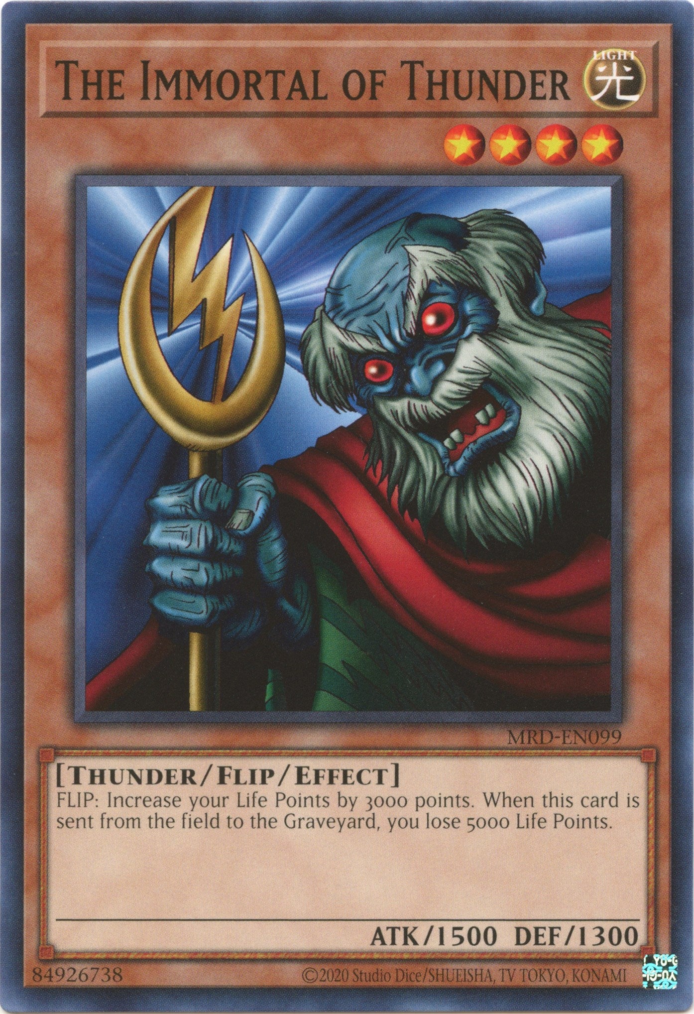 The Immortal of Thunder (25th Anniversary) [MRD-EN099] Common | Jomio and Rueliete's Cards and Comics