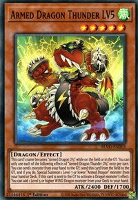 Armed Dragon Thunder LV5 [BLVO-EN003] Super Rare | Jomio and Rueliete's Cards and Comics