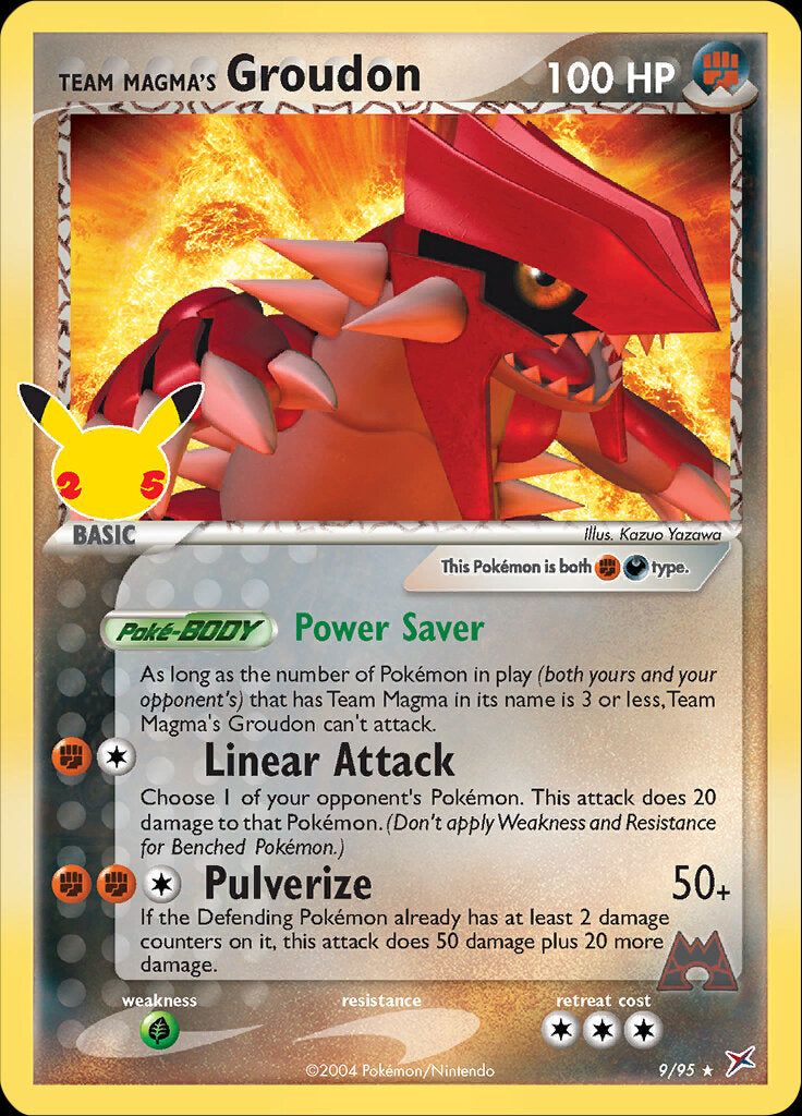 Team Magma's Groudon (9/95) [Celebrations: 25th Anniversary - Classic Collection] | Jomio and Rueliete's Cards and Comics