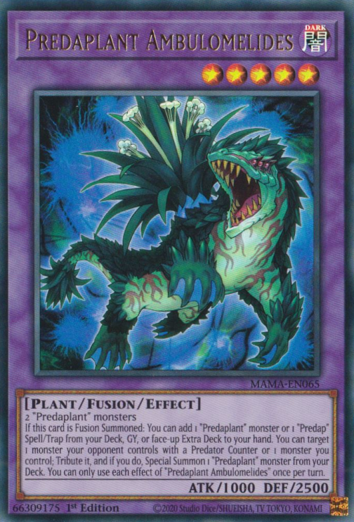 Predaplant Ambulomelides [MAMA-EN065] Ultra Rare | Jomio and Rueliete's Cards and Comics