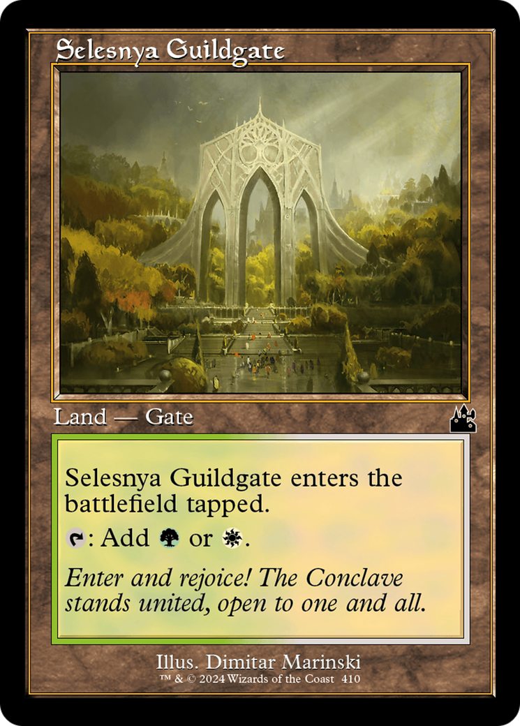 Selesnya Guildgate (Retro Frame) [Ravnica Remastered] | Jomio and Rueliete's Cards and Comics