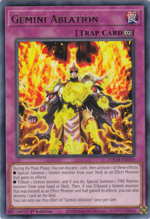 Gemini Ablation [TOCH-EN019] Rare | Jomio and Rueliete's Cards and Comics