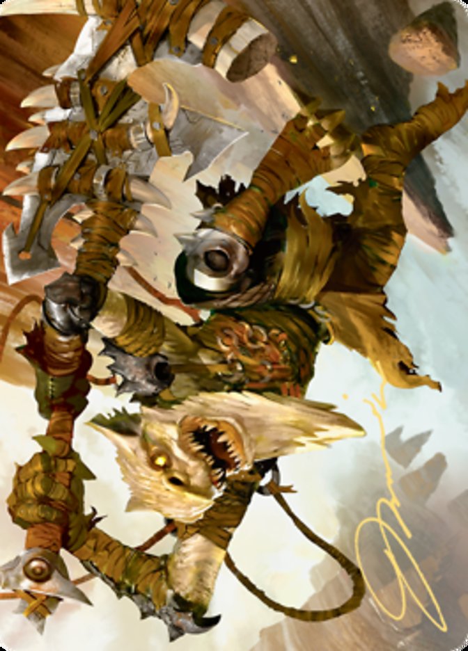 Teeterpeak Ambusher Art Card (Gold-Stamped Signature) [Zendikar Rising Art Series] | Jomio and Rueliete's Cards and Comics