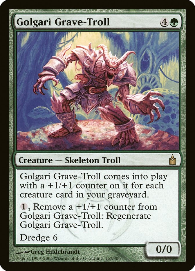 Golgari Grave-Troll [Ravnica: City of Guilds] | Jomio and Rueliete's Cards and Comics