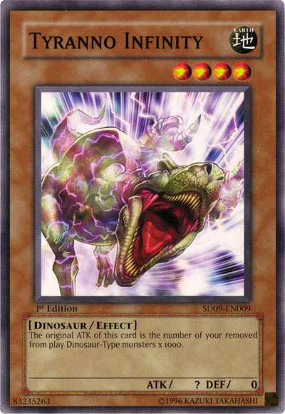 Tyranno Infinity [SD09-EN009] Common | Jomio and Rueliete's Cards and Comics