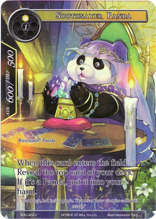 Soothsayer Panda (Full Art) (ADK-023) [Advent of the Demon King] | Jomio and Rueliete's Cards and Comics