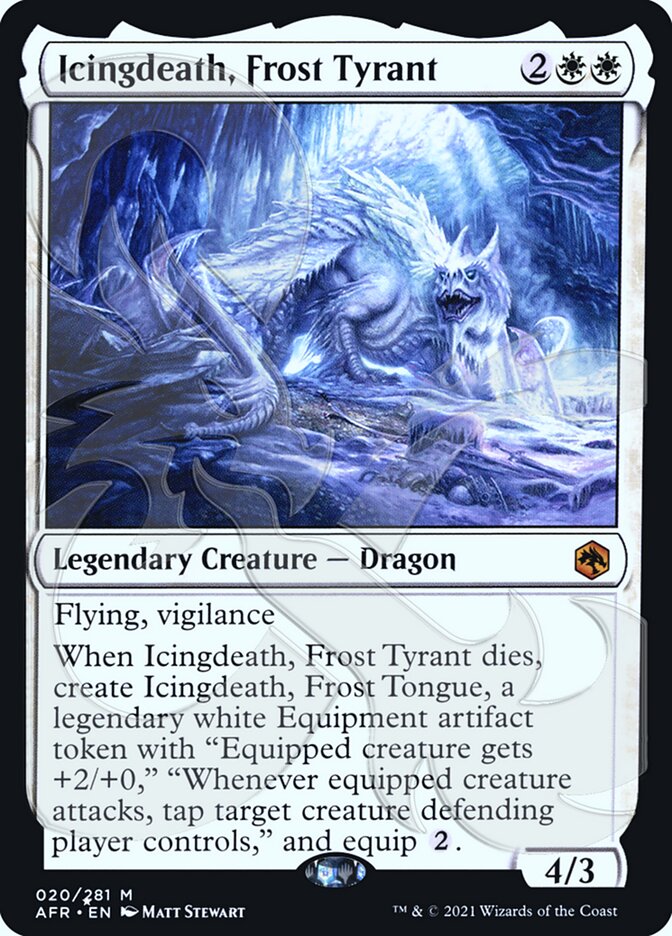 Icingdeath, Frost Tyrant (Ampersand Promo) [Dungeons & Dragons: Adventures in the Forgotten Realms Promos] | Jomio and Rueliete's Cards and Comics