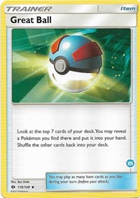 Great Ball (119/149) (Deck Exclusive #25) [Sun & Moon: Trainer Kit - Alolan Ninetales] | Jomio and Rueliete's Cards and Comics