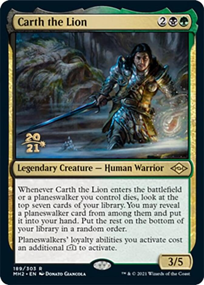 Carth the Lion [Modern Horizons 2 Prerelease Promos] | Jomio and Rueliete's Cards and Comics