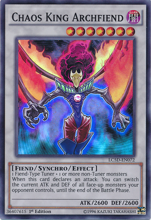Chaos King Archfiend [LC5D-EN072] Super Rare | Jomio and Rueliete's Cards and Comics