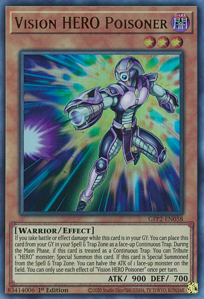 Vision HERO Poisoner [GFP2-EN058] Ultra Rare | Jomio and Rueliete's Cards and Comics