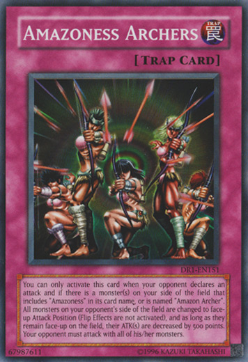 Amazoness Archers [DR1-EN151] Super Rare | Jomio and Rueliete's Cards and Comics