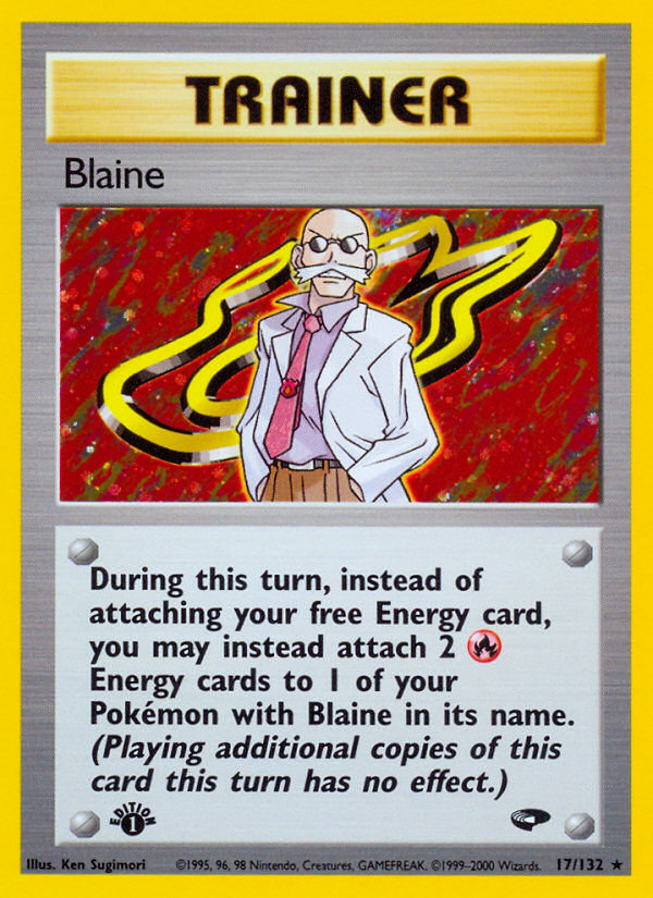 Blaine (17/132) [Gym Challenge 1st Edition] | Jomio and Rueliete's Cards and Comics