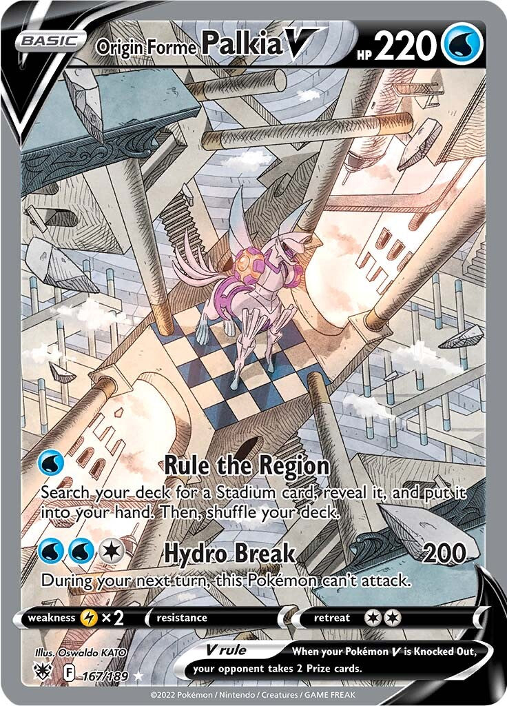 Origin Forme Palkia V (167/189) [Sword & Shield: Astral Radiance] | Jomio and Rueliete's Cards and Comics
