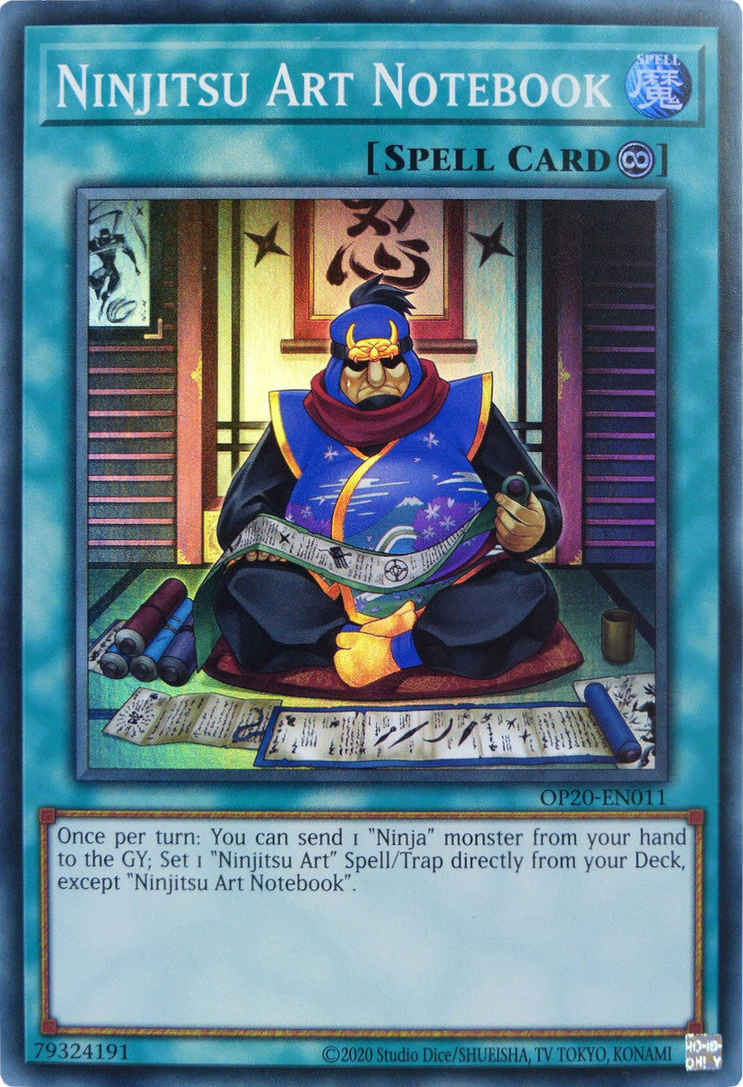 Ninjitsu Art Notebook [OP20-EN011] Super Rare | Jomio and Rueliete's Cards and Comics