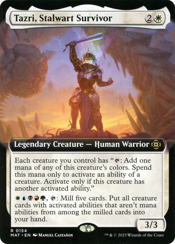 Tazri, Stalwart Survivor (Extended Art) [March of the Machine: The Aftermath] | Jomio and Rueliete's Cards and Comics