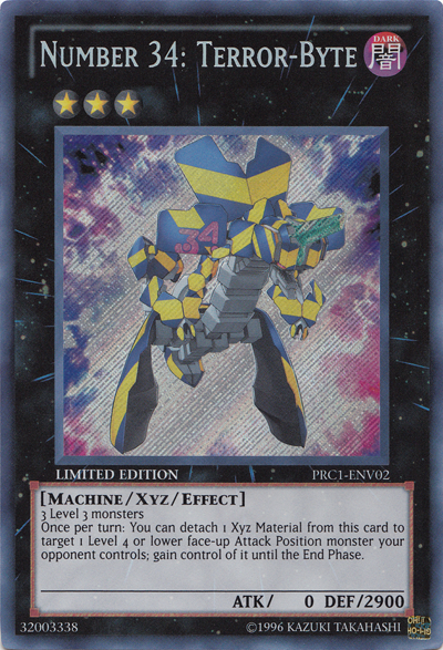Number 34: Terror-Byte [PRC1-ENV02] Secret Rare | Jomio and Rueliete's Cards and Comics