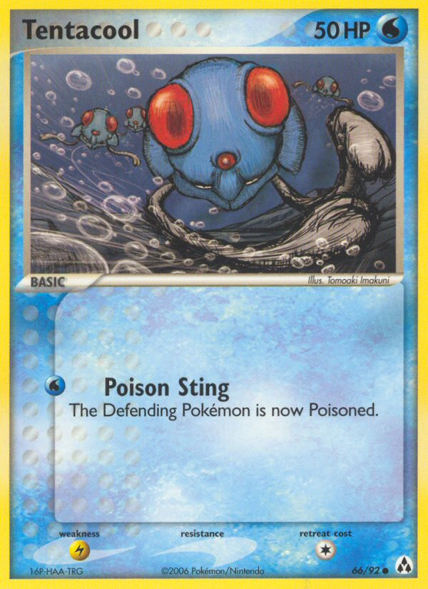 Tentacool (66/92) [EX: Legend Maker] | Jomio and Rueliete's Cards and Comics