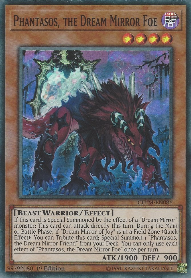 Phantasos, the Dream Mirror Foe [CHIM-EN086] Super Rare | Jomio and Rueliete's Cards and Comics