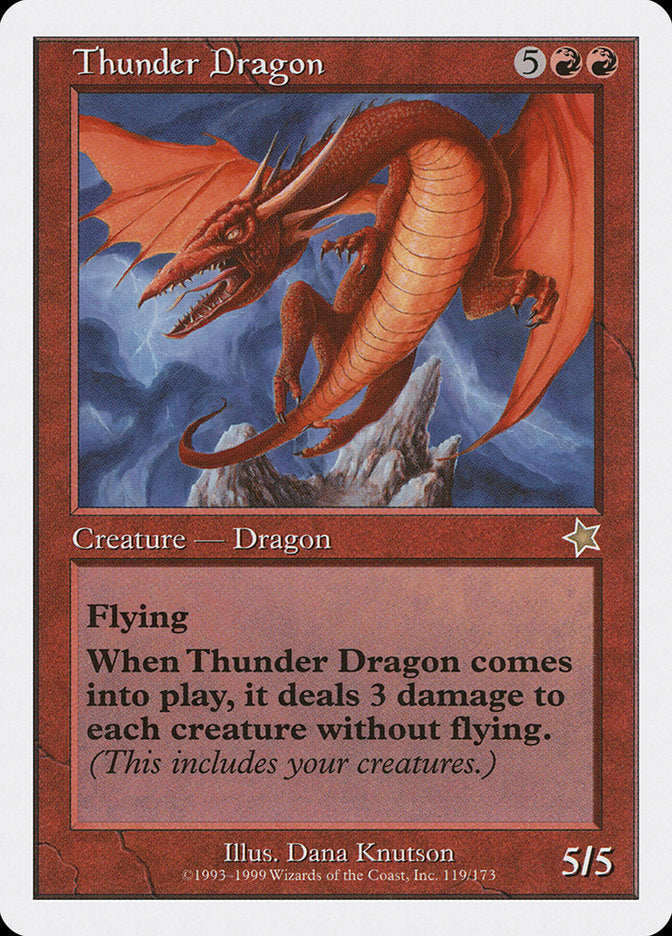 Thunder Dragon [Starter 1999] | Jomio and Rueliete's Cards and Comics