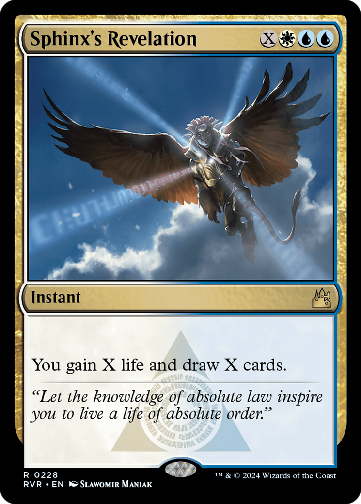 Sphinx's Revelation [Ravnica Remastered] | Jomio and Rueliete's Cards and Comics