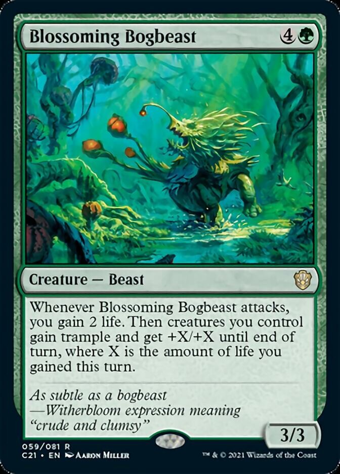 Blossoming Bogbeast [Commander 2021] | Jomio and Rueliete's Cards and Comics
