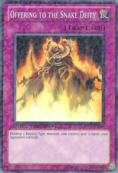 Offering to the Snake Deity [DT03-EN096] Common | Jomio and Rueliete's Cards and Comics