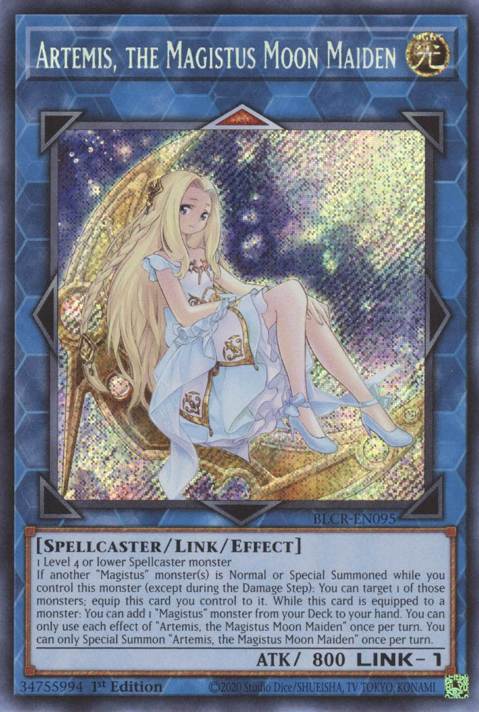 Artemis, the Magistus Moon Maiden [BLCR-EN095] Secret Rare | Jomio and Rueliete's Cards and Comics