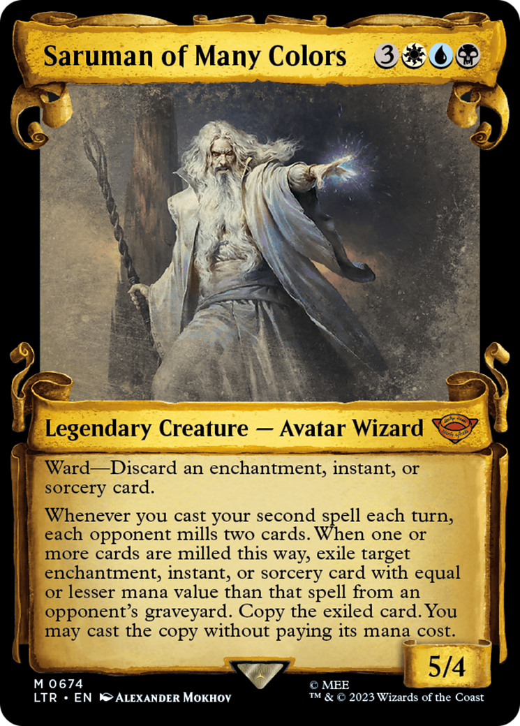 Saruman of Many Colors [The Lord of the Rings: Tales of Middle-Earth Showcase Scrolls] | Jomio and Rueliete's Cards and Comics