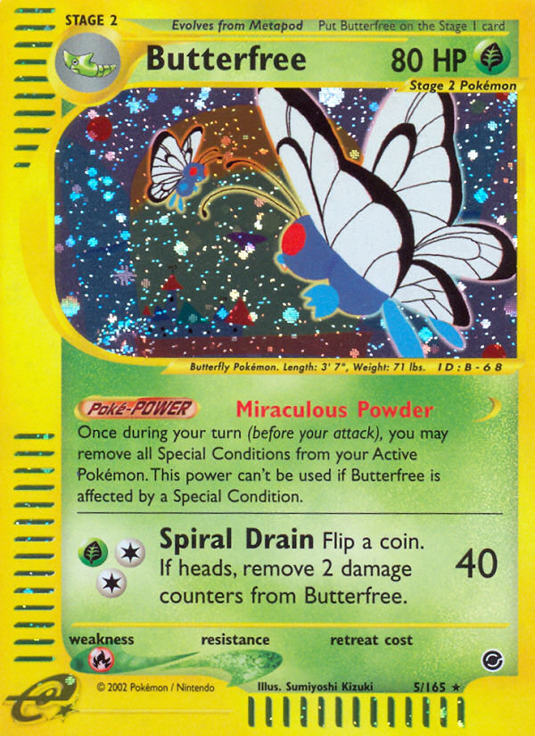 Butterfree (5/165) [Expedition: Base Set] | Jomio and Rueliete's Cards and Comics