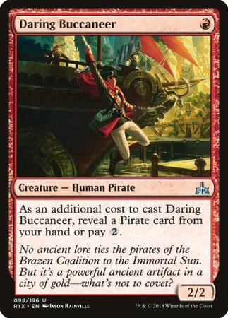 Daring Buccaneer [Rivals of Ixalan] | Jomio and Rueliete's Cards and Comics