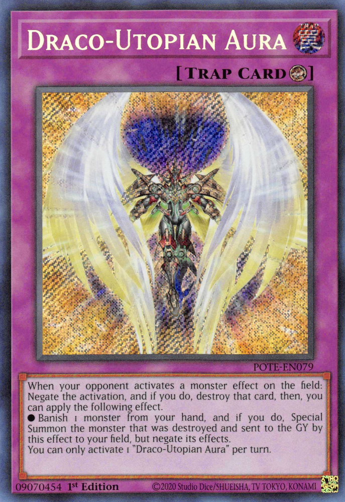 Draco-Utopian Aura [POTE-EN079] Secret Rare | Jomio and Rueliete's Cards and Comics