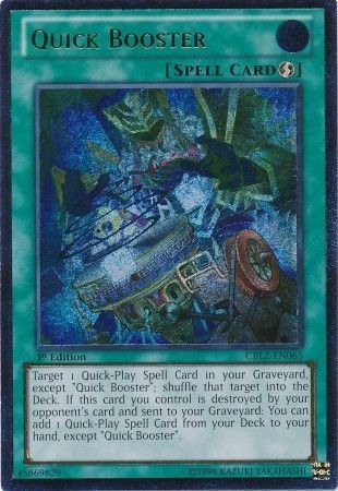 Quick Booster (UTR) [CBLZ-EN065] Ultimate Rare | Jomio and Rueliete's Cards and Comics