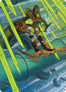 Bamboo Grove Archer Art Card [Kamigawa: Neon Dynasty Art Series] | Jomio and Rueliete's Cards and Comics