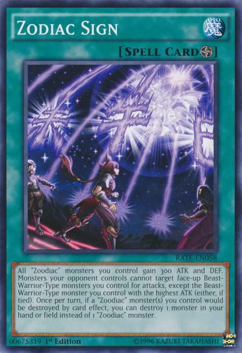Zodiac Sign [RATE-EN058] Common | Jomio and Rueliete's Cards and Comics
