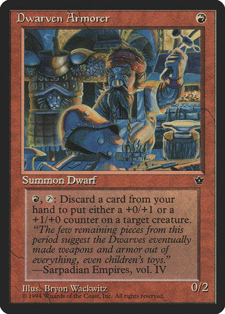 Dwarven Armorer [Fallen Empires] | Jomio and Rueliete's Cards and Comics
