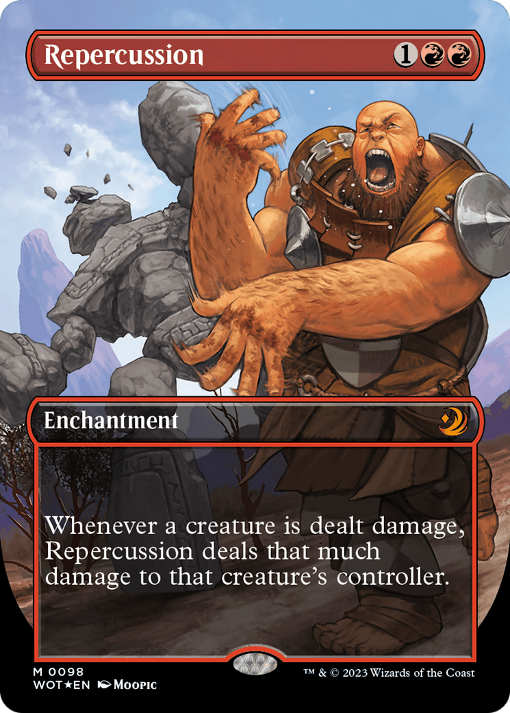 Repercussion (Anime Borderless) (Confetti Foil) [Wilds of Eldraine: Enchanting Tales] | Jomio and Rueliete's Cards and Comics